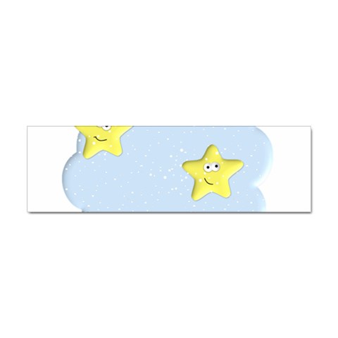 Happy Stars in a Cloud Sticker (Bumper) from ArtsNow.com Front