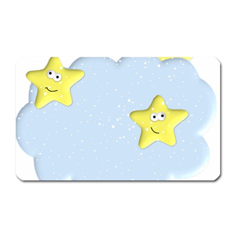 Happy Stars in a Cloud Magnet (Rectangular) from ArtsNow.com Front