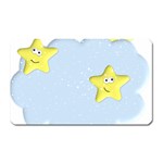 Happy Stars in a Cloud Magnet (Rectangular)