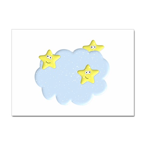 Happy Stars in a Cloud Sticker A4 (10 pack) from ArtsNow.com Front