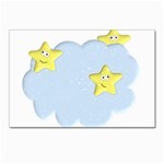 Happy Stars in a Cloud Postcard 4 x 6  (Pkg of 10)