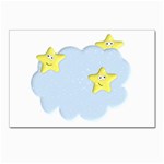 Happy Stars in a Cloud Postcard 5  x 7 