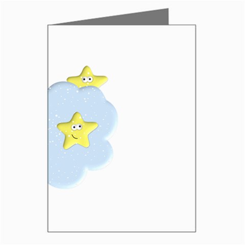 Happy Stars in a Cloud Greeting Card from ArtsNow.com Left