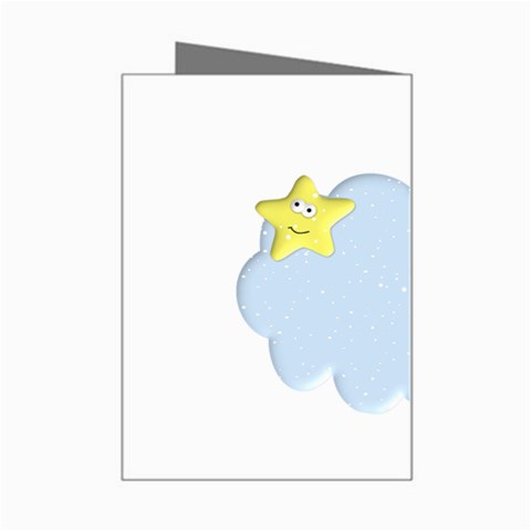 Happy Stars in a Cloud Mini Greeting Card from ArtsNow.com Right