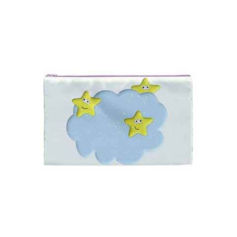 Happy Stars in a Cloud Cosmetic Bag (Small) from ArtsNow.com Front