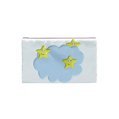 Happy Stars in a Cloud Cosmetic Bag (Small) from ArtsNow.com Front