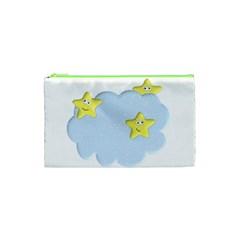 Happy Stars in a Cloud Cosmetic Bag (Small) from ArtsNow.com Front