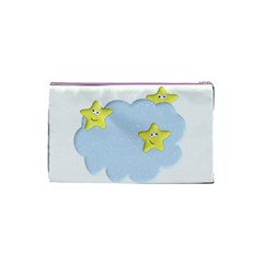 Happy Stars in a Cloud Cosmetic Bag (Small) from ArtsNow.com Back