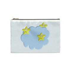 Happy Stars in a Cloud Cosmetic Bag (Medium) from ArtsNow.com Front