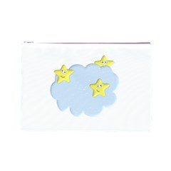 Happy Stars in a Cloud Cosmetic Bag (Large) from ArtsNow.com Front