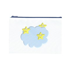 Happy Stars in a Cloud Cosmetic Bag (Large) from ArtsNow.com Front