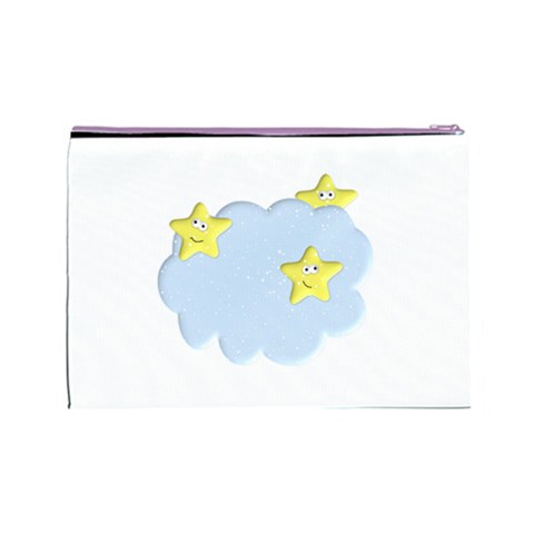 Happy Stars in a Cloud Cosmetic Bag (Large) from ArtsNow.com Back