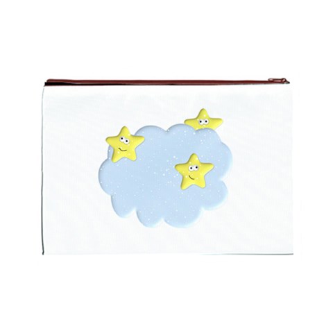 Happy Stars in a Cloud Cosmetic Bag (Large) from ArtsNow.com Back