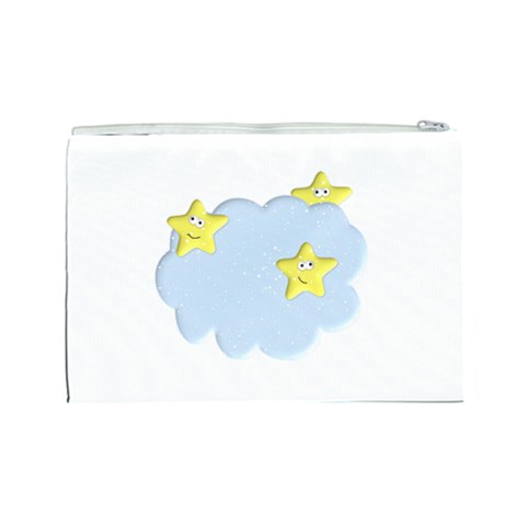 Happy Stars in a Cloud Cosmetic Bag (Large) from ArtsNow.com Back