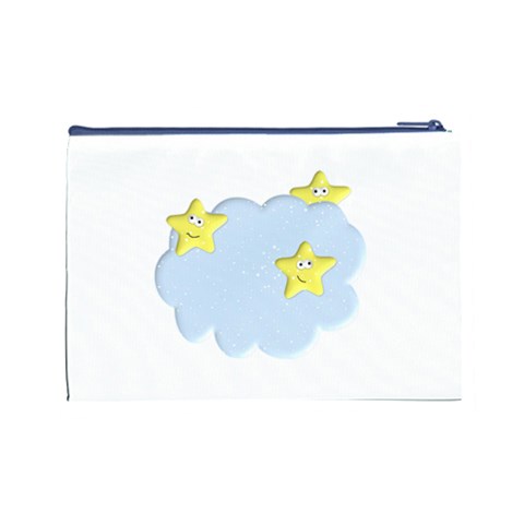 Happy Stars in a Cloud Cosmetic Bag (Large) from ArtsNow.com Back