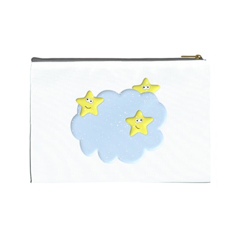 Happy Stars in a Cloud Cosmetic Bag (Large) from ArtsNow.com Back