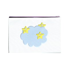 Happy Stars in a Cloud Cosmetic Bag (Large) from ArtsNow.com Back