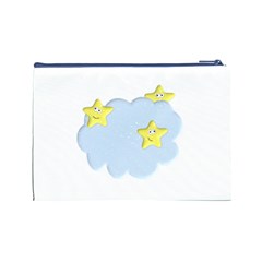 Happy Stars in a Cloud Cosmetic Bag (Large) from ArtsNow.com Back