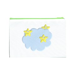 Happy Stars in a Cloud Cosmetic Bag (Large) from ArtsNow.com Back