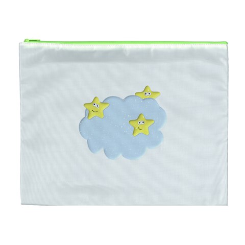 Happy Stars in a Cloud Cosmetic Bag (XL) from ArtsNow.com Front