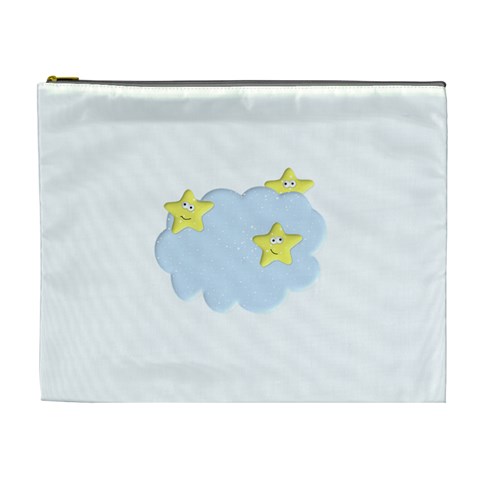 Happy Stars in a Cloud Cosmetic Bag (XL) from ArtsNow.com Front