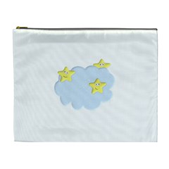 Happy Stars in a Cloud Cosmetic Bag (XL) from ArtsNow.com Front