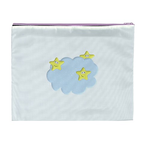 Happy Stars in a Cloud Cosmetic Bag (XL) from ArtsNow.com Back