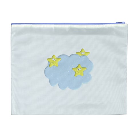 Happy Stars in a Cloud Cosmetic Bag (XL) from ArtsNow.com Back