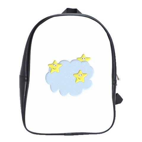 Happy Stars in a Cloud School Bag (Large) from ArtsNow.com Front