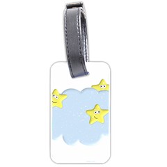 Happy Stars in a Cloud Luggage Tag (two sides) from ArtsNow.com Back