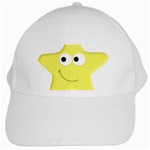 Happy Star White Cap