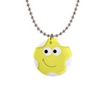 Happy Star 1  Button Necklace