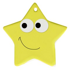 Happy Star Star Ornament (Two Sides) from ArtsNow.com Front