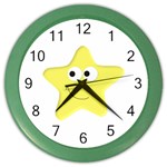 Happy Star Color Wall Clock