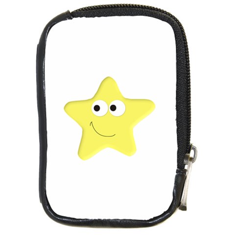 Happy Star Compact Camera Leather Case from ArtsNow.com Front