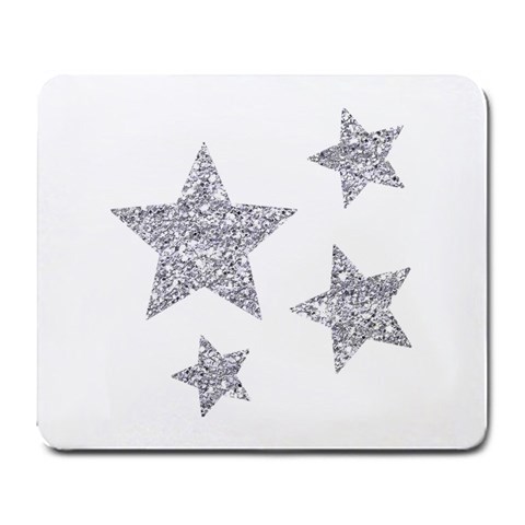 Silver Stars Large Mousepad from ArtsNow.com Front