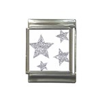 Silver Stars Italian Charm (13mm)