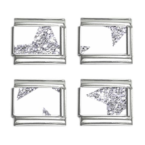 Silver Stars 9mm Italian Charm (4 pack) from ArtsNow.com Front