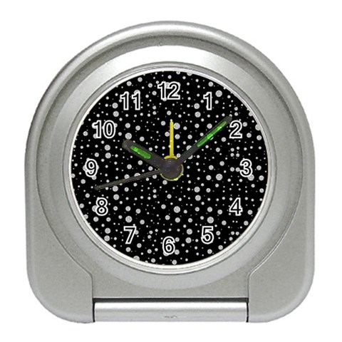 Snowing Diamonds Travel Alarm Clock from ArtsNow.com Front