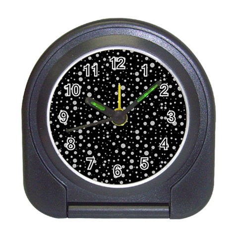 Snowing Diamonds Travel Alarm Clock from ArtsNow.com Front