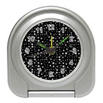 Snowing Diamonds Travel Alarm Clock