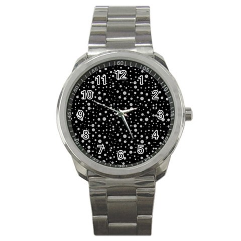 Snowing Diamonds Sport Metal Watch from ArtsNow.com Front