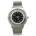 Snowing Diamonds Stainless Steel Watch