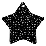 Snowing Diamonds Star Ornament (Two Sides)