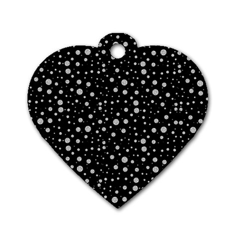 Snowing Diamonds Dog Tag Heart (One Side) from ArtsNow.com Front