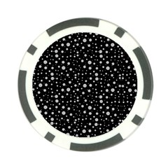 Snowing Diamonds Poker Chip Card Guard from ArtsNow.com Front