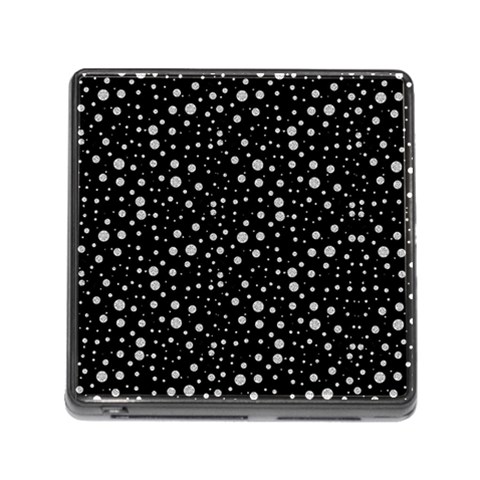 Snowing Diamonds Memory Card Reader with Storage (Square) from ArtsNow.com Front