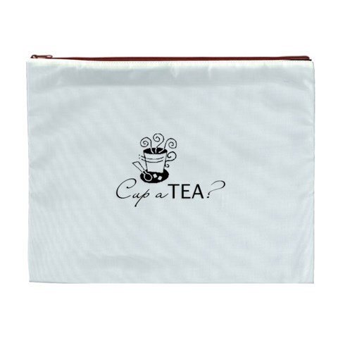 Cup a Tea Cosmetic Bag (XL) from ArtsNow.com Front