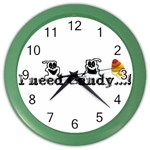 I Need Halloween Candy Color Wall Clock