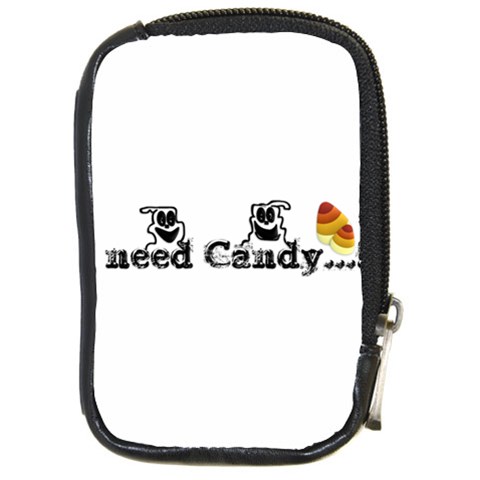 I Need Halloween Candy Compact Camera Leather Case from ArtsNow.com Front